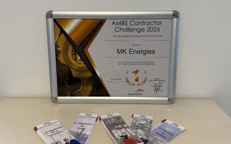 Remise du 1er prix de l’AMBS Contractor Challenge 2026 pour MK Energies Saint-Dizier !