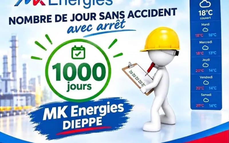 1 000 jours sans accident de travail avec arrêt...